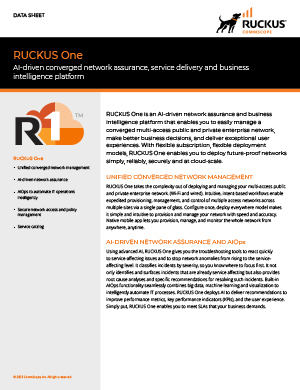 RUCKUS One Data Sheet